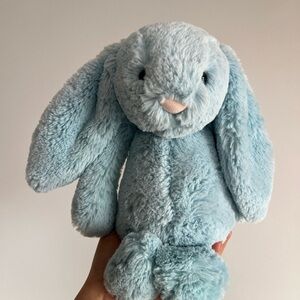 Jellycat Medium Aqua Bunny EUC